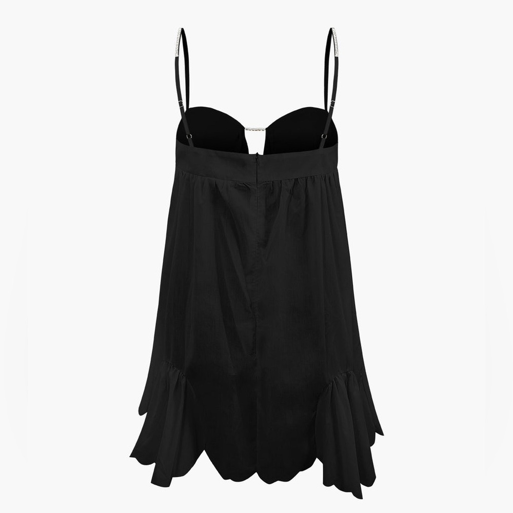 V-neck Rhinestone Decor Mini Dress - Picture 5 of 9